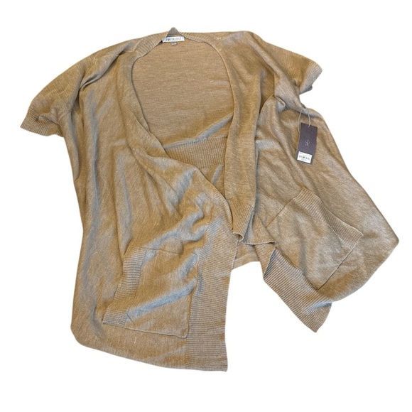 Jennifer Lopez Tan Short-Sleeve Cardigan - Picture 2 of 7